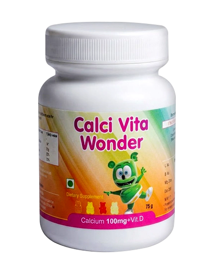 Calci Vita Wonder (Calcium + Vit. D3) Gummies