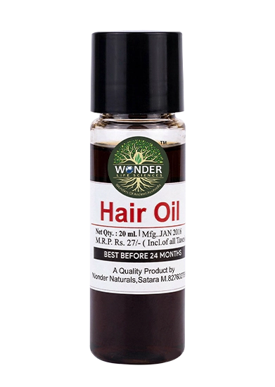 Hair Oil 20 ml for Travel Kit